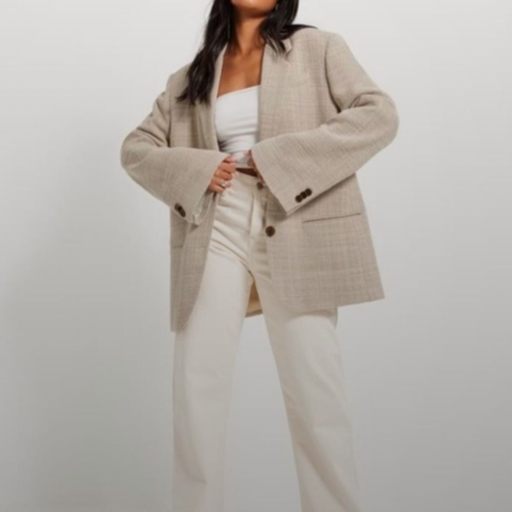 By Malene Birger Rosettan Beige Blazer - Picture 2 of 11